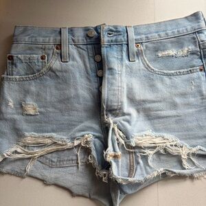 Levi's 501 Women's Light Blue Denim Shorts